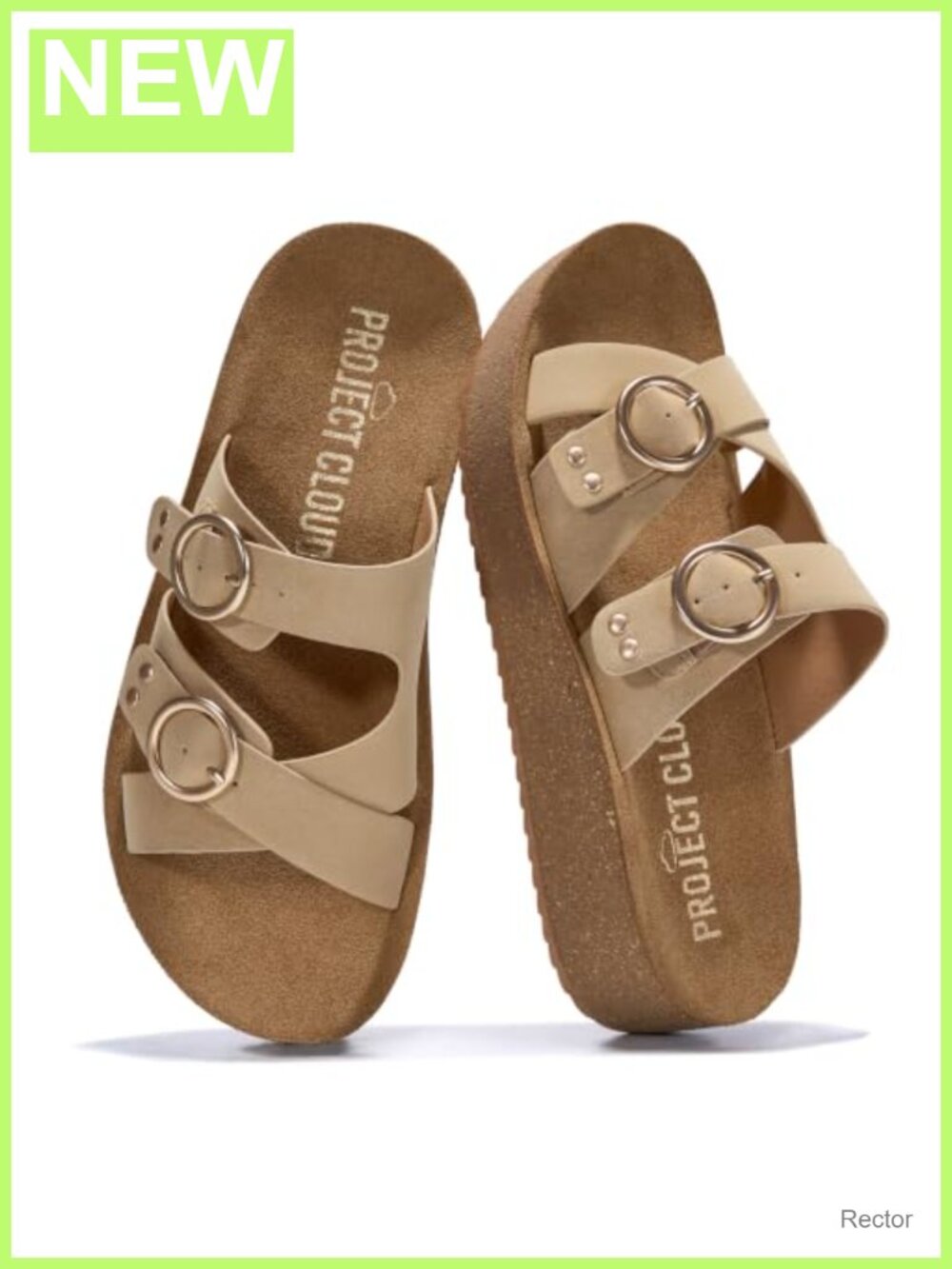 Womens Platform Wedge Slide Sandals Comfortable Slip On Non Slip Leather Sole